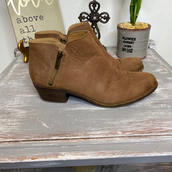 Lucky Brand brown zipper ankle boots booties Size 8.5M - Picture 6 of 10